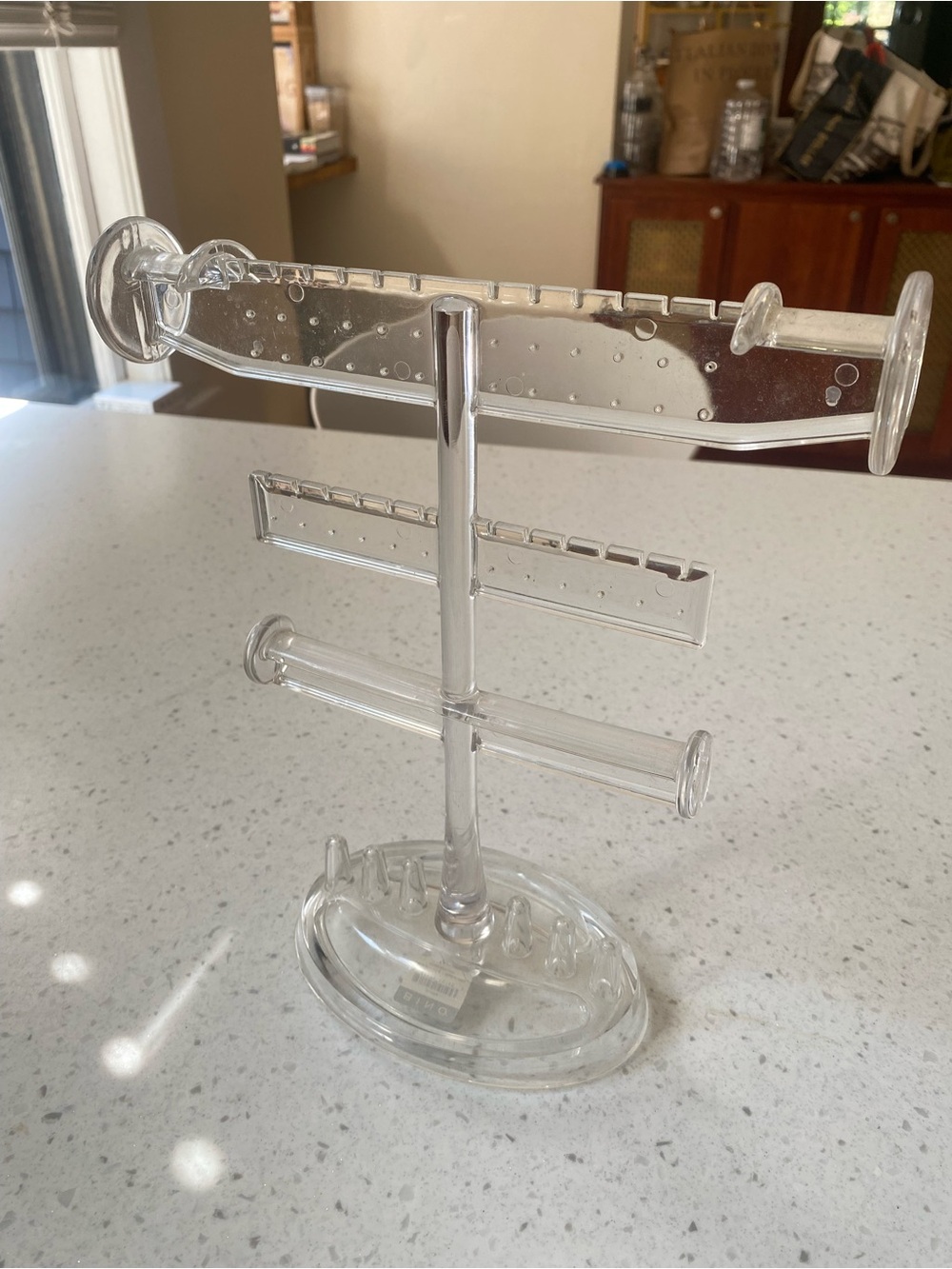 Clear Acrylic Jewelry Stand - Transparent Display Organizer